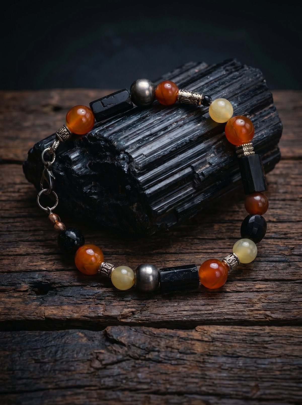 Sacred Sentinel - One of a kind Protective Gemstone Bracelet