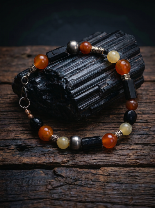 Sacred Sentinel - One of a kind Protective Gemstone Bracelet